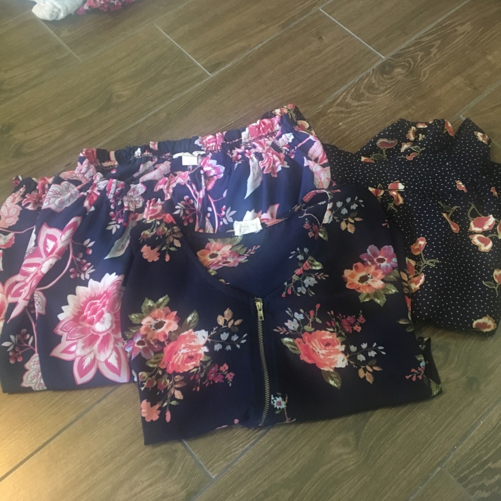 Floral shirt three pack!